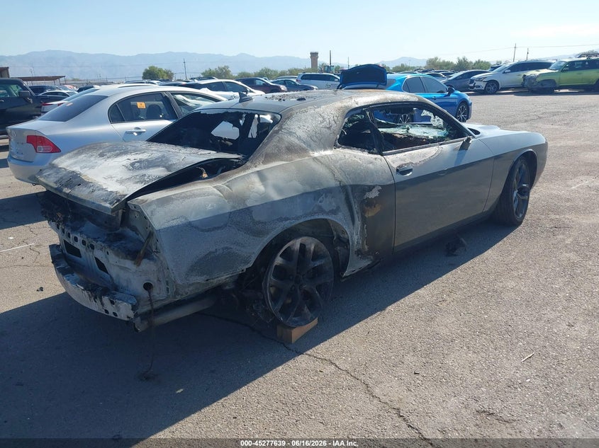 2019 Dodge Challenger VIN 2C3CDZAG6KH574915 IAAI salvage auction — EXTERIOR BURN, Non-Repairable (Arizona), sold $650 on 2026-07-09 (photo 4)
