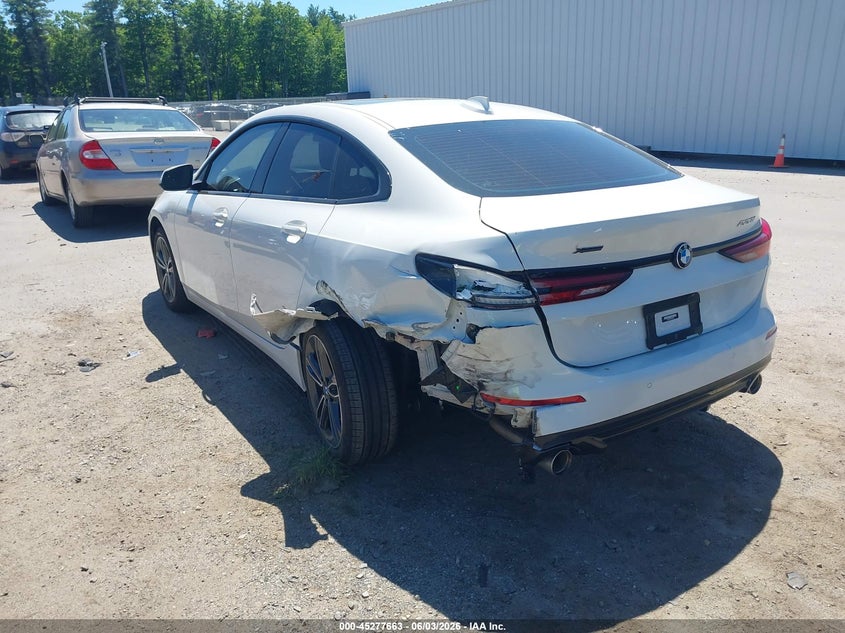 2022 BMW 2er VIN WBA73AK00N7K53954 IAAI salvage auction — REAR END, Salvage Title, sold $7,800 on 2026-07-24 (photo 3)