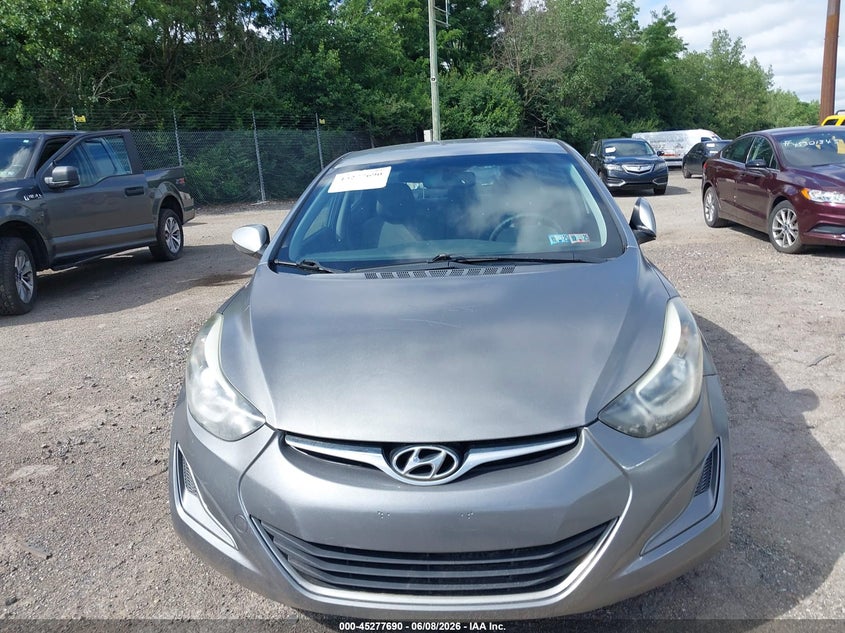 2016 Hyundai Elantra VIN KMHDH4AE3GU543742 IAAI salvage auction — NORMAL WEAR, Salvage Title, sold $250 on 2026-07-24 (photo 6)