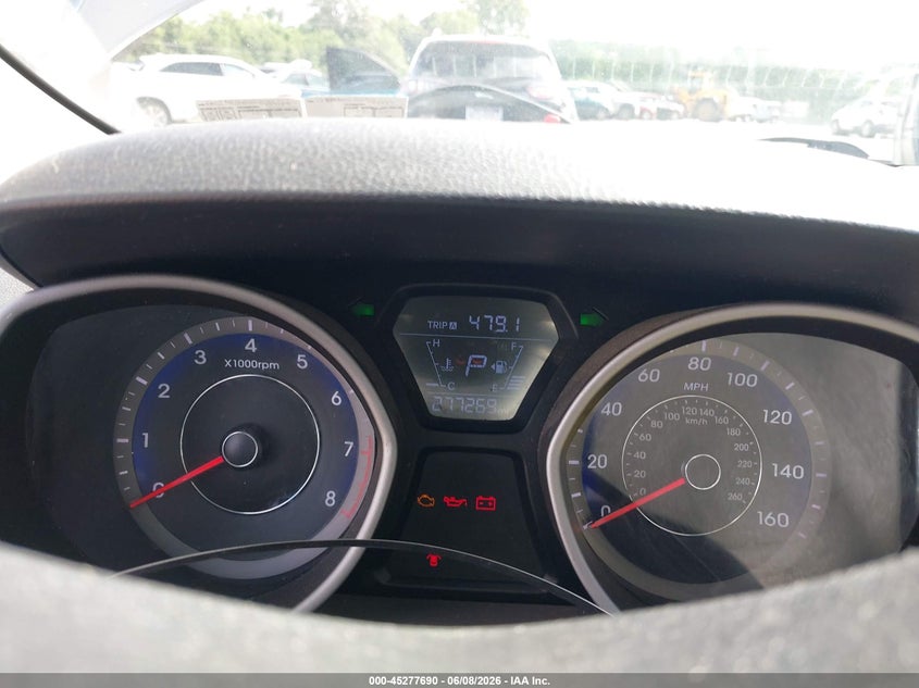 2016 Hyundai Elantra VIN KMHDH4AE3GU543742 IAAI salvage auction — NORMAL WEAR, Salvage Title, sold $250 on 2026-07-24 (photo 7)