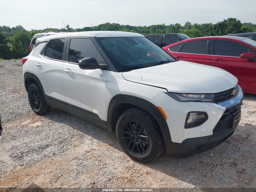 2021 Chevrolet Trailblazer VIN KL79MLS28MB180900 IAAI salvage auction — HAIL, Salvage Title, sold $5,100 on 2026-07-20 (photo 1)