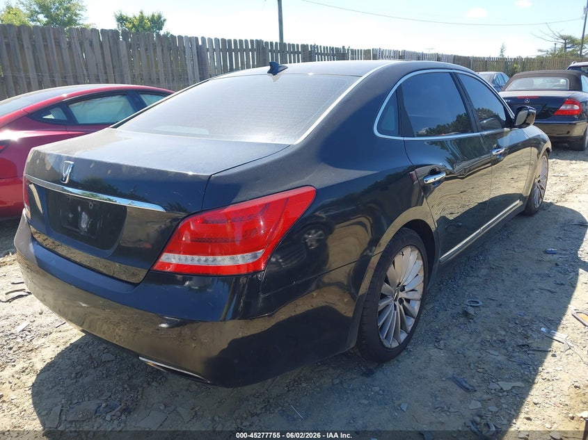 2016 Hyundai Equus VIN KMHGH4JH9GU104150 IAAI salvage auction — NORMAL WEAR, Clear (Virginia), sold $575 on 2026-07-13 (photo 4)