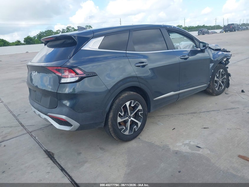 2023 Kia Sportage VIN 5XYK33AF4PG135099 IAAI salvage auction — FRONT END, Salvage Title, sold $3,100 on 2026-07-17 (photo 4)