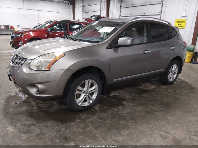 2012 Nissan Rogue VIN JN8AS5MV9CW355904 IAAI salvage auction — SIDE, Salvage (Iowa), sold $1,400 on 2026-07-07 (photo 2)