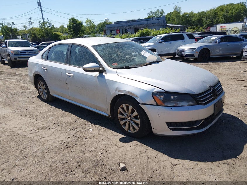 2012 Volkswagen Passat VIN 1VWAP7A31CC065294 IAAI salvage auction — NORMAL WEAR, Clear (Rhode Island), sold $225 on 2026-07-10 (photo 1)