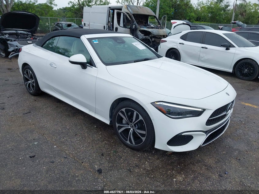 2025 Mercedes-benz Cle-klasse VIN W1KMK4HB7SF055348 IAAI salvage auction — UNKNOWN, Salvage Title, sold $34,850 on 2026-07-06 (photo 1)
