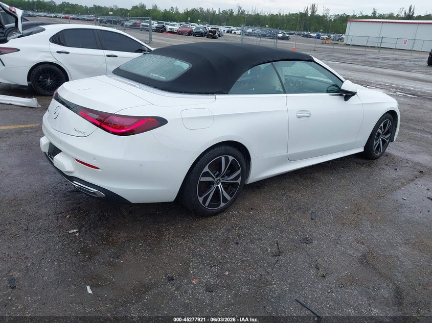 2025 Mercedes-benz Cle-klasse VIN W1KMK4HB7SF055348 IAAI salvage auction — UNKNOWN, Salvage Title, sold $34,850 on 2026-07-06 (photo 4)