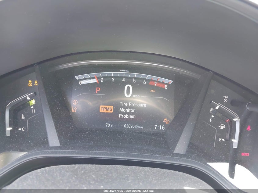 2020 Honda Cr-v VIN 2HKRW1H27LH404597 IAAI salvage auction — FRONT END, Salvage (California), sold $7,300 on 2026-07-05 (photo 7)