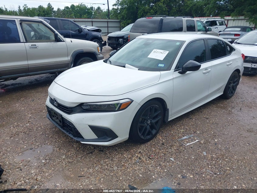 2022 Honda Civic VIN 2HGFE2F59NH564325 IAAI salvage auction — HAIL, Original (Texas), sold $14,000 on 2026-07-30 (photo 2)