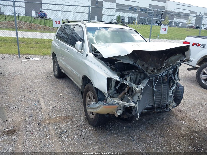 2003 Toyota Highlander VIN JTEGD21A230066099 IAAI salvage auction — FRONT END, Salvage (Texas), sold $300 on 2026-07-14 (photo 1)