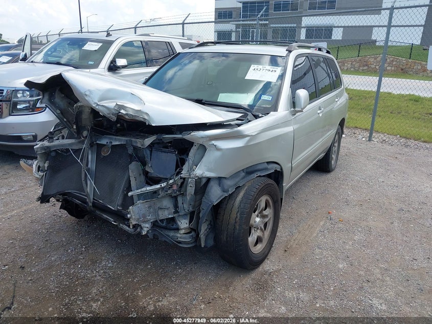 2003 Toyota Highlander VIN JTEGD21A230066099 IAAI salvage auction — FRONT END, Salvage (Texas), sold $300 on 2026-07-14 (photo 2)