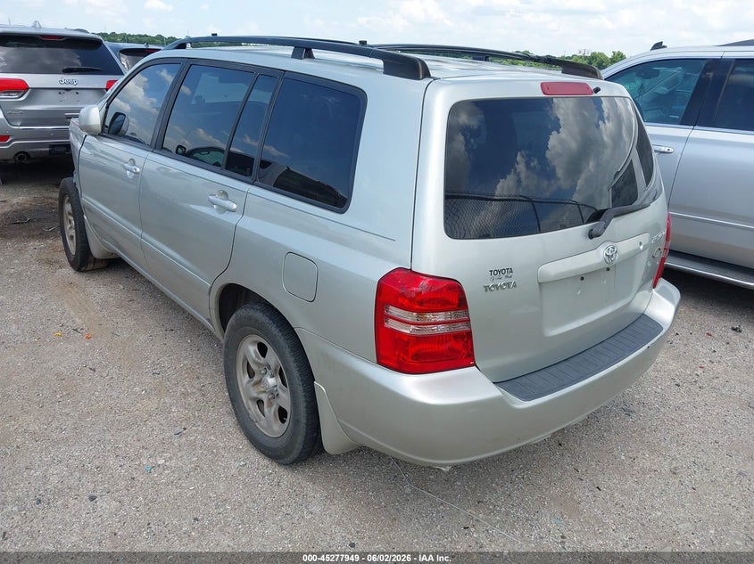 2003 Toyota Highlander VIN JTEGD21A230066099 IAAI salvage auction — FRONT END, Salvage (Texas), sold $300 on 2026-07-14 (photo 3)