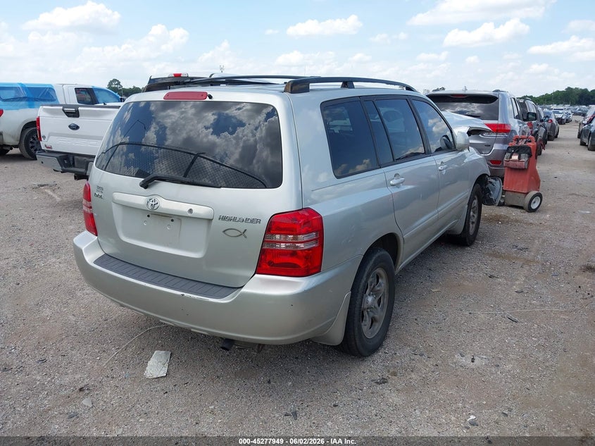 2003 Toyota Highlander VIN JTEGD21A230066099 IAAI salvage auction — FRONT END, Salvage (Texas), sold $300 on 2026-07-14 (photo 4)