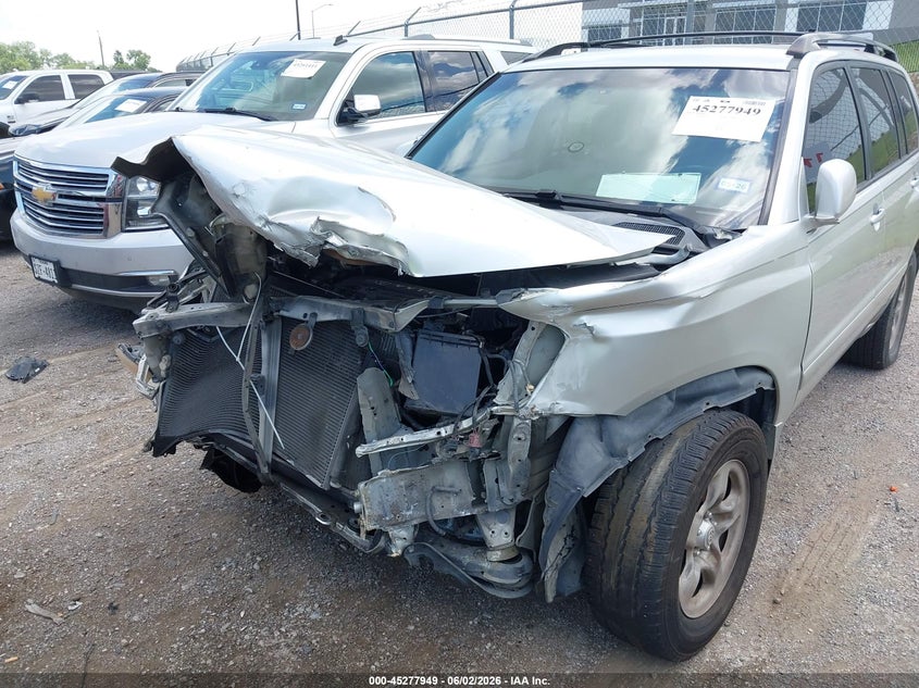 2003 Toyota Highlander VIN JTEGD21A230066099 IAAI salvage auction — FRONT END, Salvage (Texas), sold $300 on 2026-07-14 (photo 6)