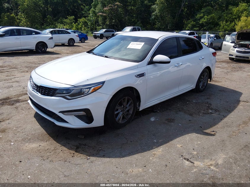 2020 Kia Optima VIN 5XXGT4L39LG431507 IAAI salvage auction — FRONT & REAR, Salvage Title, sold $550 on 2026-07-22 (photo 2)