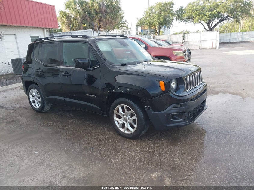 2017 Jeep Renegade VIN ZACCJABB4HPG51734 IAAI salvage auction — ENGINE DAMAGE, Clear (Florida), sold $850 on 2026-07-15 (photo 1)