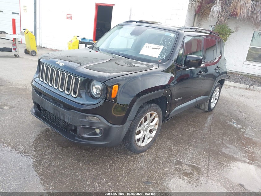 2017 Jeep Renegade VIN ZACCJABB4HPG51734 IAAI salvage auction — ENGINE DAMAGE, Clear (Florida), sold $850 on 2026-07-15 (photo 2)