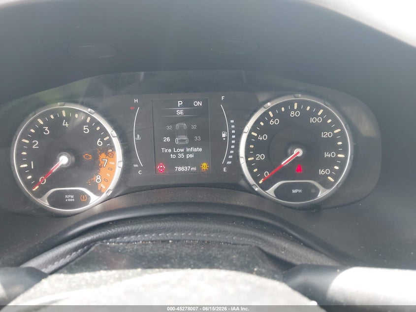 2017 Jeep Renegade VIN ZACCJABB4HPG51734 IAAI salvage auction — ENGINE DAMAGE, Clear (Florida), sold $850 on 2026-07-15 (photo 7)