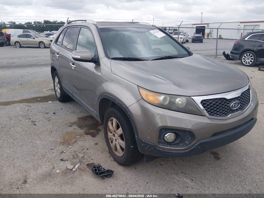 2011 Kia Sorento VIN 5XYKT3A10BG027687 IAAI salvage auction — NORMAL WEAR, Clear (Louisiana), sold $1,250 on 2026-07-07 (photo 1)