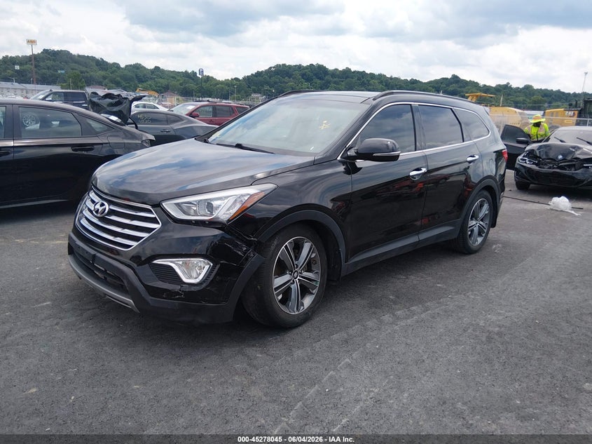 2016 Hyundai Santa fe VIN KM8SR4HFXGU133085 IAAI salvage auction — RIGHT SIDE, Salvage Title, sold $2,500 on 2026-07-14 (photo 2)