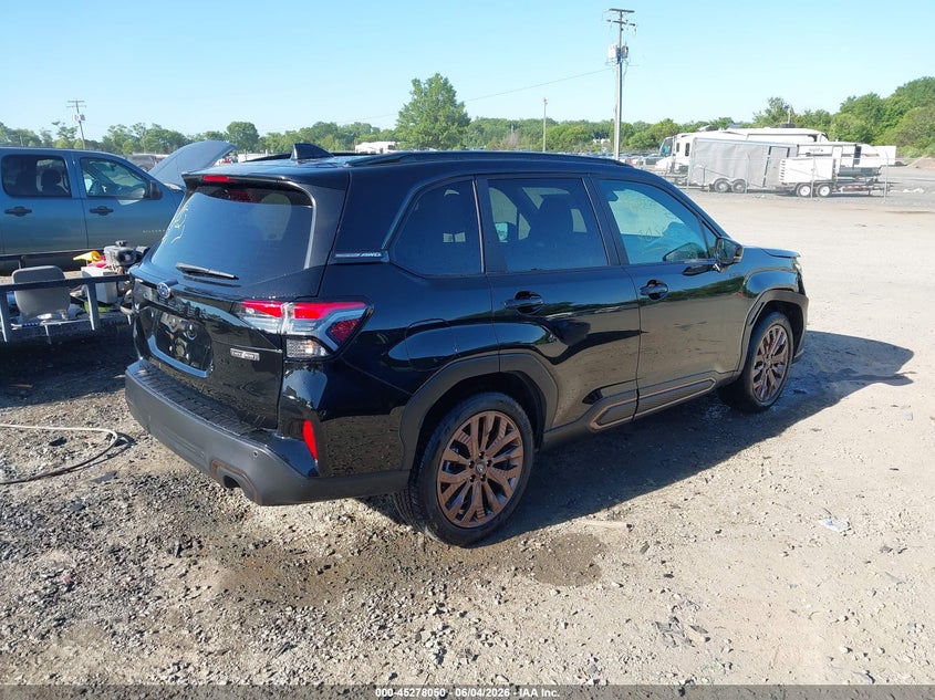 2026 Subaru Forester VIN 4S4SLSJ74T3068369 IAAI salvage auction — RIGHT FRONT, Salvage Title, sold $14,400 on 2026-08-29 (photo 4)