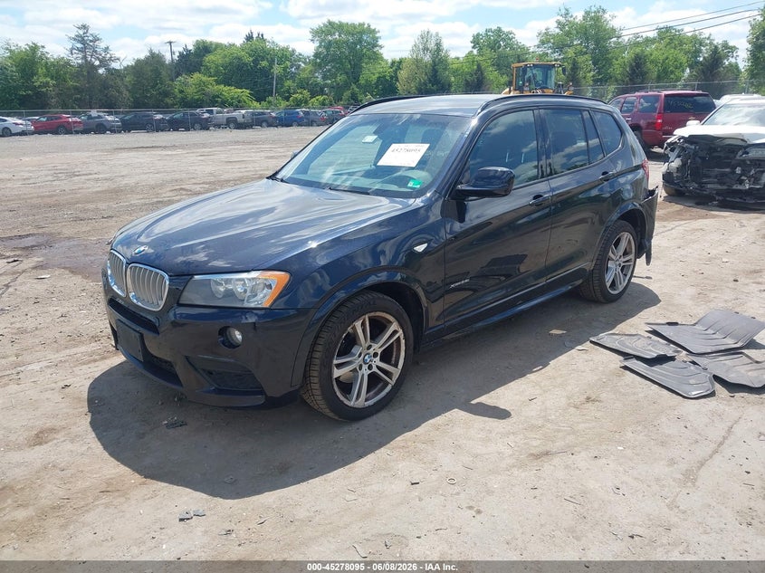 2013 BMW X3 VIN 5UXWX9C53D0A19117 IAAI salvage auction — REAR END, Salvage Title, sold $1,400 on 2026-07-14 (photo 2)