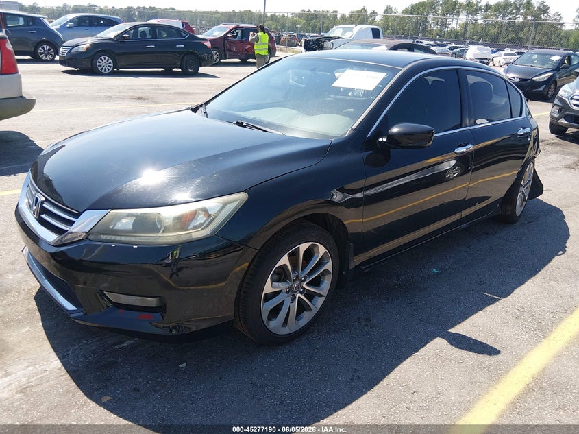 2014 Honda Accord VIN 1HGCR2F53EA021140 IAAI salvage auction — REAR END, Salvage Title, sold $500 on 2026-07-18 (photo 2)