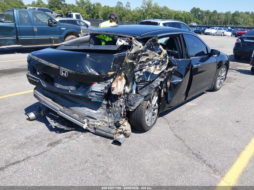 2014 Honda Accord VIN 1HGCR2F53EA021140 IAAI salvage auction — REAR END, Salvage Title, sold $500 on 2026-07-18 (photo 4)