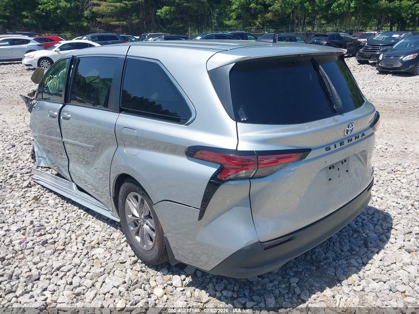 2021 Toyota Sienna VIN 5TDKRKECXMS012351 IAAI salvage auction — FRONT END, Salvage Title, sold $3,750 on 2026-07-24 (photo 3)
