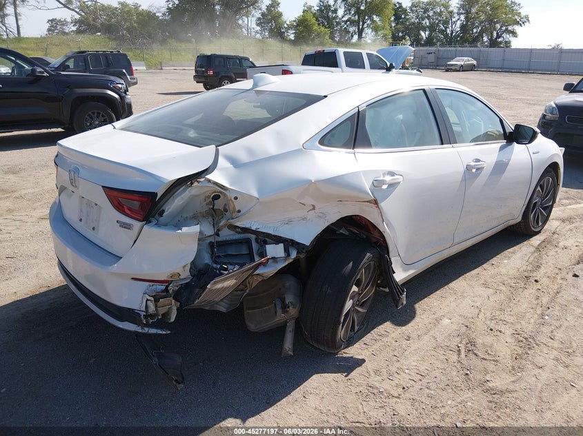 2021 Honda Insight VIN 19XZE4F93ME005910 IAAI salvage auction — REAR END, Salvage Title, sold $1,600 on 2026-07-23 (photo 4)