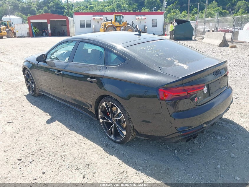 2022 Audi S5 VIN WAUC4CF54NA022569 IAAI salvage auction — FRONT END, Salvage (Pennsylvania), sold $14,000 on 2026-07-28 (photo 3)