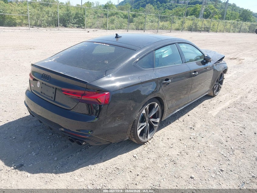 2022 Audi S5 VIN WAUC4CF54NA022569 IAAI salvage auction — FRONT END, Salvage (Pennsylvania), sold $14,000 on 2026-07-28 (photo 4)