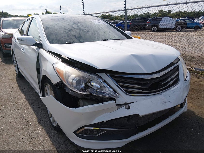 2015 Hyundai Azera VIN KMHFH4JG1FA430060 IAAI salvage auction — FRONT END, Salvage Title, sold $1,100 on 2026-07-13 (photo 1)