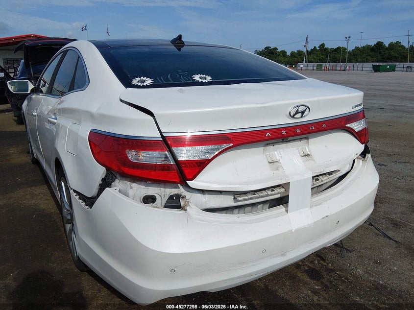 2015 Hyundai Azera VIN KMHFH4JG1FA430060 IAAI salvage auction — FRONT END, Salvage Title, sold $1,100 on 2026-07-13 (photo 3)