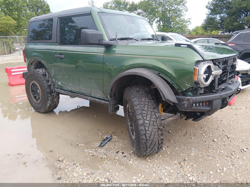 2022 Ford Bronco VIN 1FMDE5CH6NLB67384 IAAI salvage auction — RIGHT FRONT, Salvage Title, sold $12,700 on 2026-07-31 (photo 1)