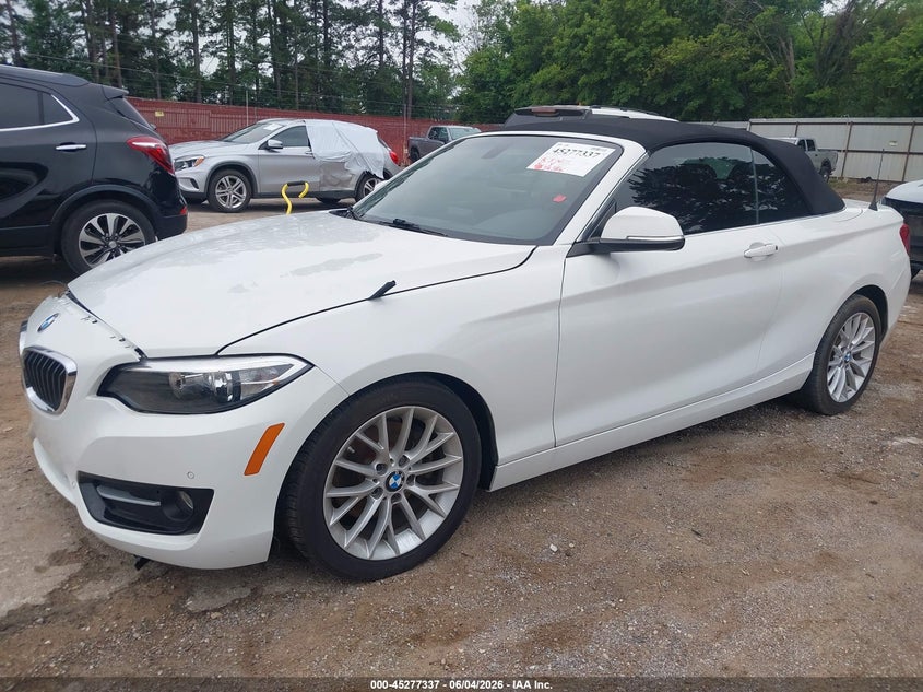 2016 BMW 2er VIN WBA1K9C58GV710557 IAAI salvage auction — FRONT END, Salvage Title, sold $4,300 on 2026-08-20 (photo 2)