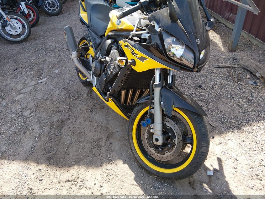 2003 Yamaha Fzs10 VIN JYARN07E73A007581 IAAI salvage auction — LEFT & RIGHT, Junk Bill Of Sale Mv2459 (Wisconsin), sold $400 on 2026-07-22 (photo 1)