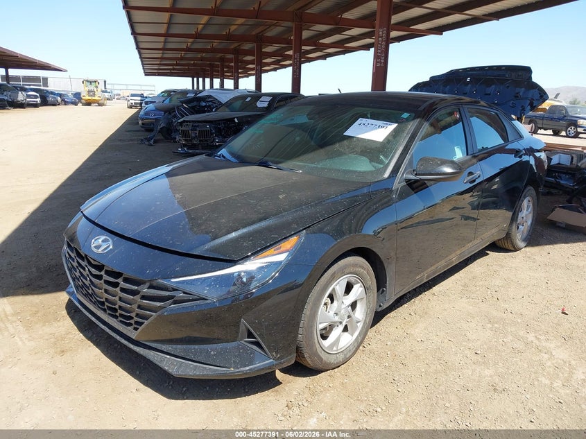 2021 Hyundai Elantra VIN KMHLL4AG6MU156609 IAAI salvage auction — REAR END, Salvage Title, sold $3,800 on 2026-07-14 (photo 2)