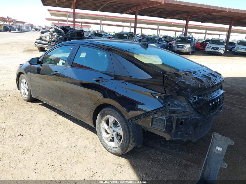 2021 Hyundai Elantra VIN KMHLL4AG6MU156609 IAAI salvage auction — REAR END, Salvage Title, sold $3,800 on 2026-07-14 (photo 3)