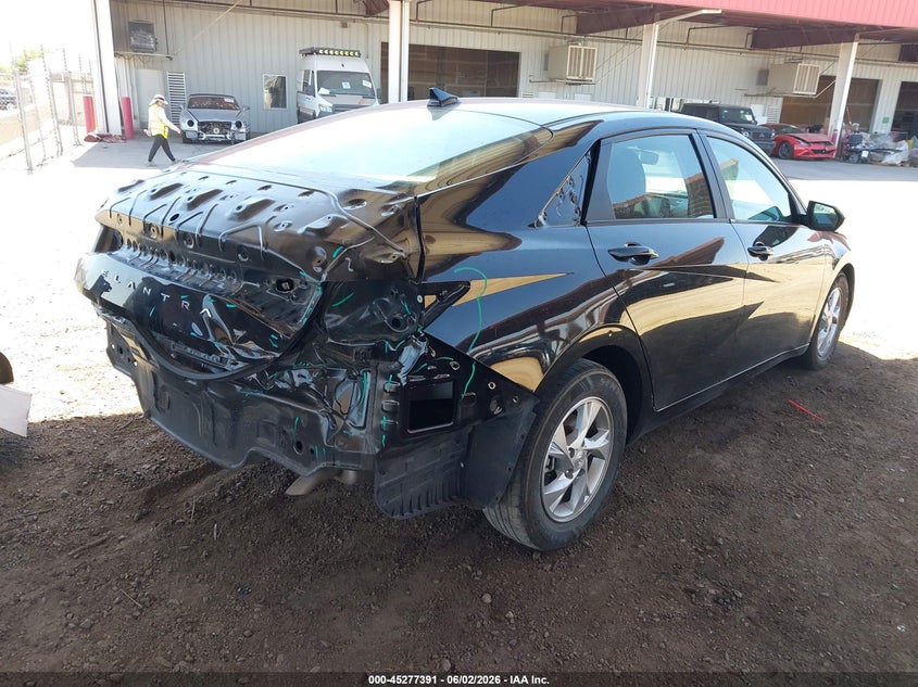 2021 Hyundai Elantra VIN KMHLL4AG6MU156609 IAAI salvage auction — REAR END, Salvage Title, sold $3,800 on 2026-07-14 (photo 4)