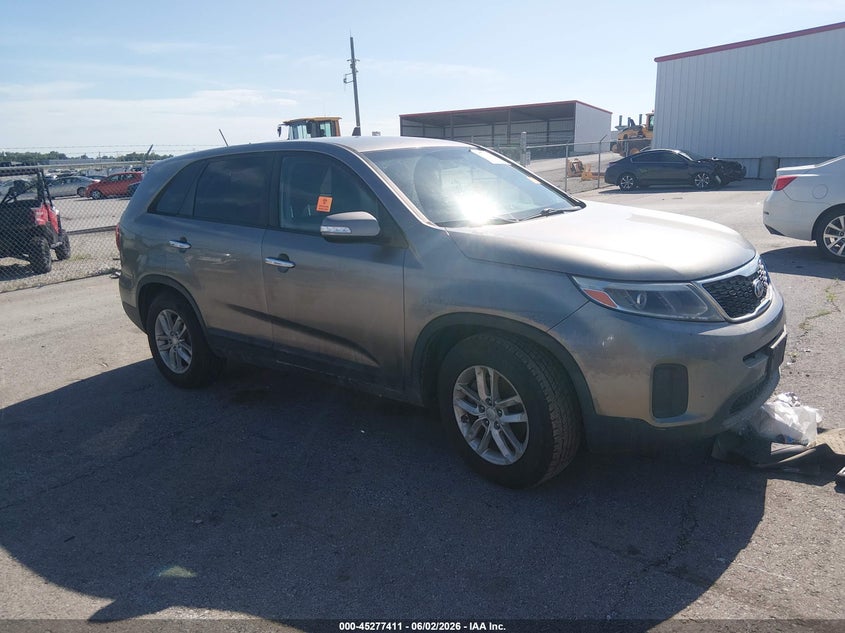 2015 Kia Sorento VIN 5XYKT3A66FG602022 IAAI salvage auction — WATER/FLOOD, Salvage (Missouri), sold $25 on 2026-07-23 (photo 1)