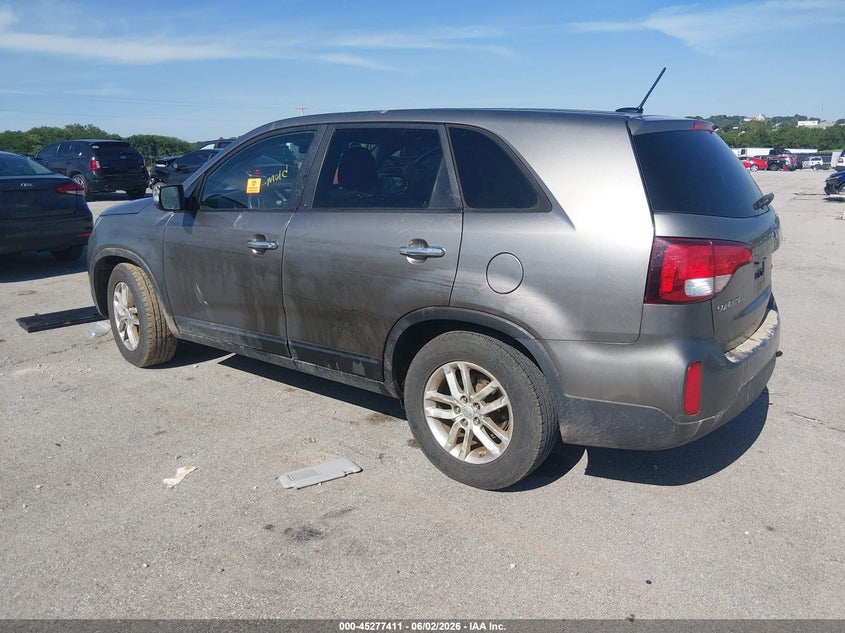 2015 Kia Sorento VIN 5XYKT3A66FG602022 IAAI salvage auction — WATER/FLOOD, Salvage (Missouri), sold $25 on 2026-07-23 (photo 3)