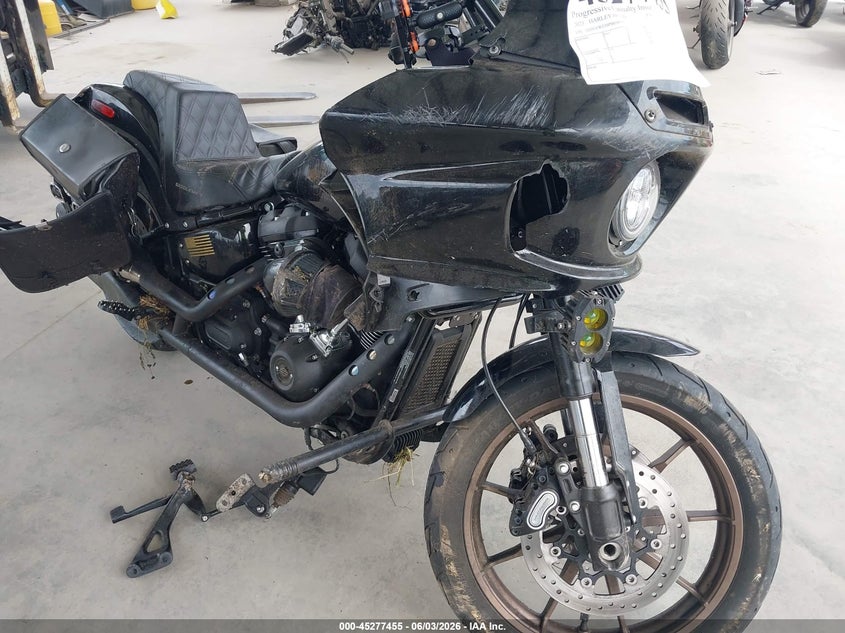 2023 Harley-davidson Low rider VIN 1HD1YWZ10PB038904 IAAI salvage auction — FRONT & REAR, Salvage Title, sold $3,750 on 2026-07-08 (photo 1)