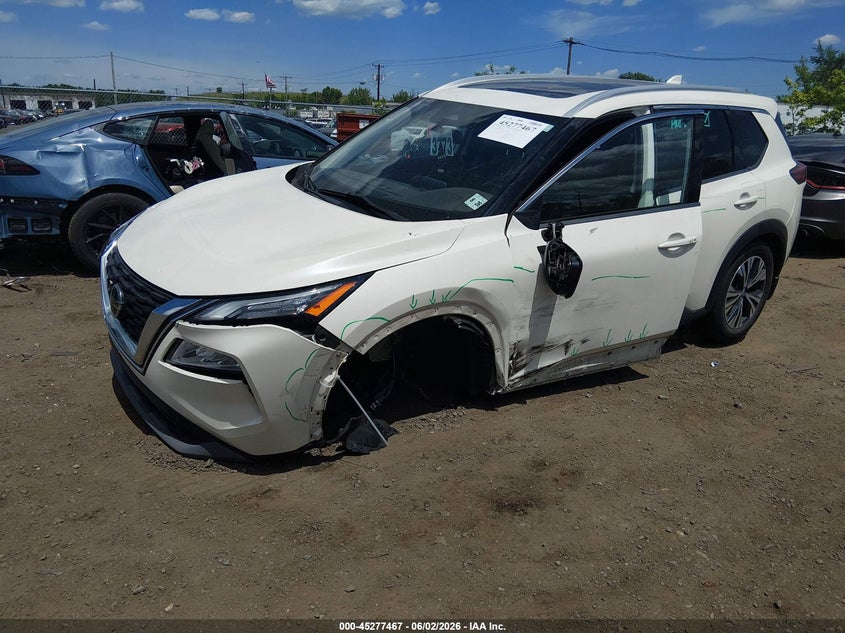 2021 Nissan Rogue VIN JN8AT3BB9MW233734 IAAI salvage auction — SIDE, Salvage Title, sold $5,300 on 2026-07-17 (photo 2)