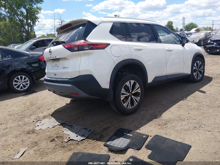 2021 Nissan Rogue VIN JN8AT3BB9MW233734 IAAI salvage auction — SIDE, Salvage Title, sold $5,300 on 2026-07-17 (photo 4)