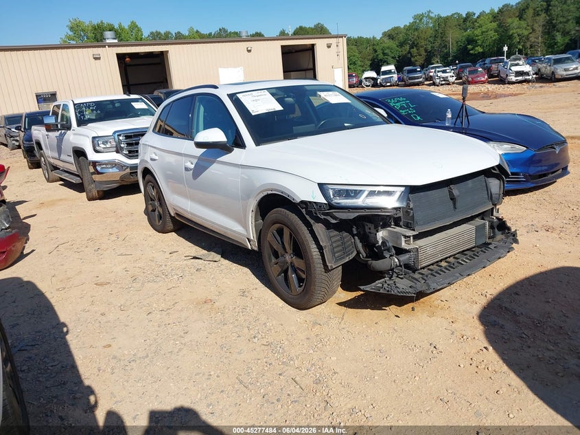2019 Audi Q5 VIN WA1BNAFY7K2021975 IAAI salvage auction — FRONT END, Salvage Title, sold $8,000 on 2026-07-09 (photo 1)