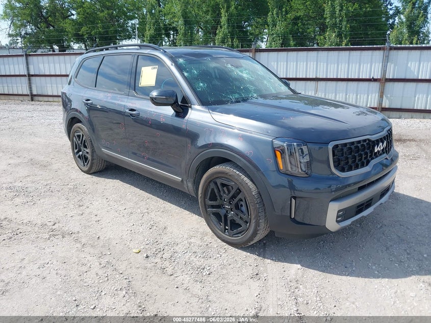 2023 Kia Telluride VIN 5XYP5DGCXPG397180 IAAI salvage auction — HAIL, Salvage Title, sold $21,050 on 2026-07-13 (photo 1)