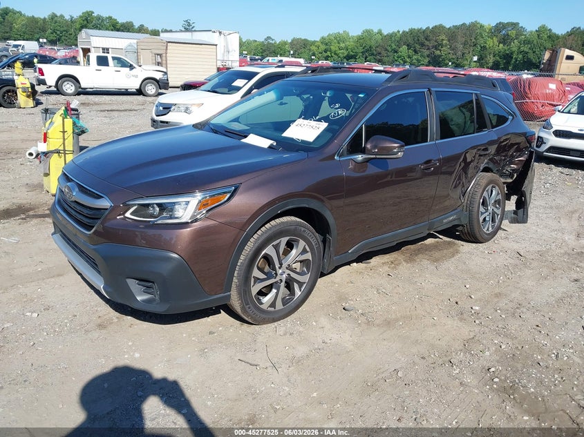 2021 Subaru Outback VIN 4S4BTAMC2M3169771 IAAI salvage auction — LEFT REAR, Salvage (Georgia), sold $5,100 on 2026-07-26 (photo 2)