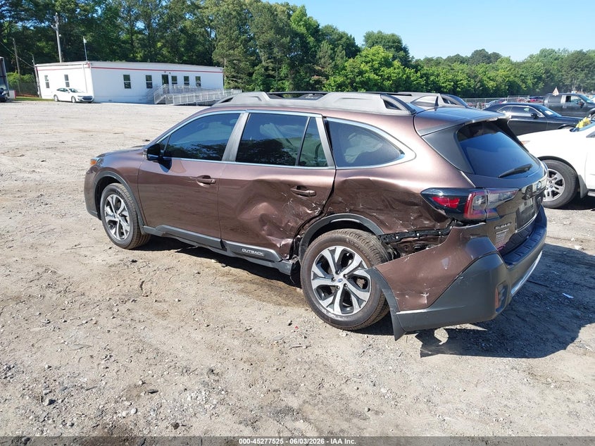 2021 Subaru Outback VIN 4S4BTAMC2M3169771 IAAI salvage auction — LEFT REAR, Salvage (Georgia), sold $5,100 on 2026-07-26 (photo 3)