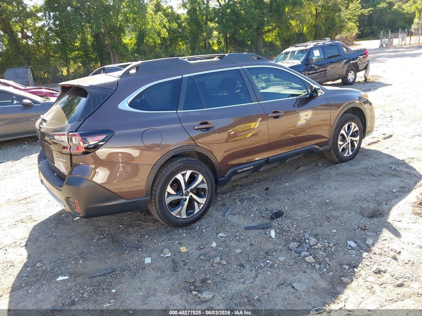 2021 Subaru Outback VIN 4S4BTAMC2M3169771 IAAI salvage auction — LEFT REAR, Salvage (Georgia), sold $5,100 on 2026-07-26 (photo 4)